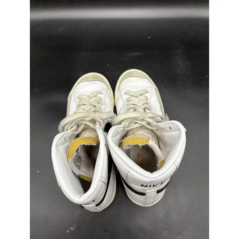 Nike Blazer 77 Vintage Mid White Black Mens Size 7.5 CZ1055-100
